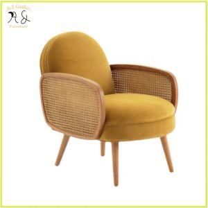 Luxury Design Living Room Furniture Rattan Armchair Upholstery Lounge Chair