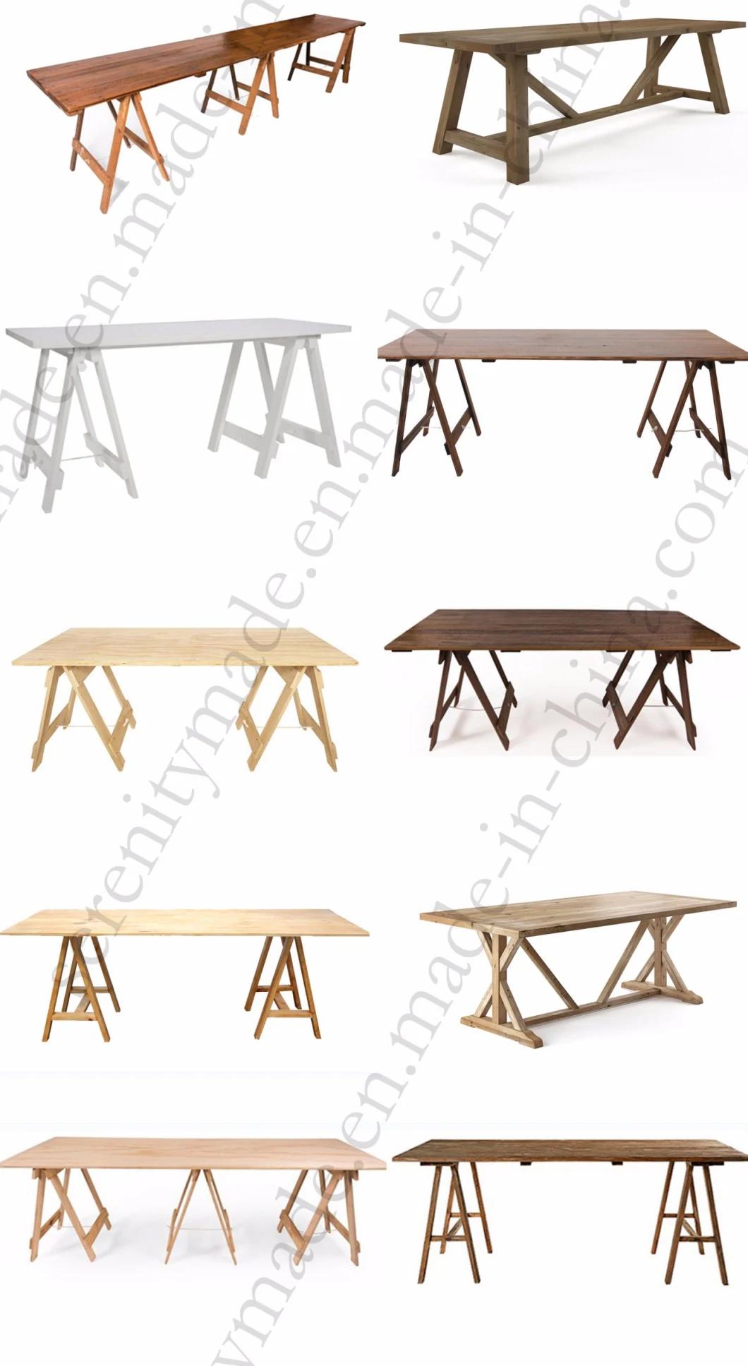 Minimalist Hospitality Futniture Solid Ash Wood/Timber Table for Living/Dining Room