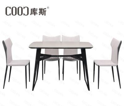 Modern Dining Room Furniture Minimalist Faience Craft Glass Dining Table