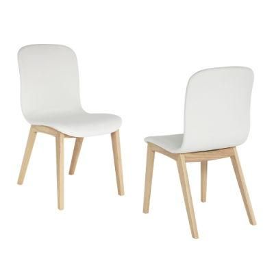 Modern Design Wooden Restaurant Dining Chairs PU Leather Upholstery