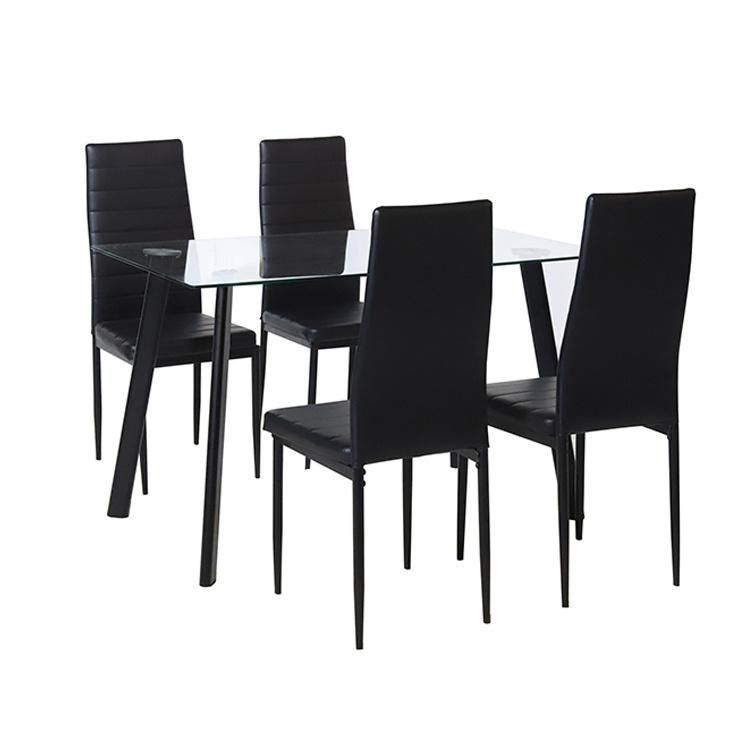 Competitive Home Furnitures Modern Restaurant Glass Dining Table