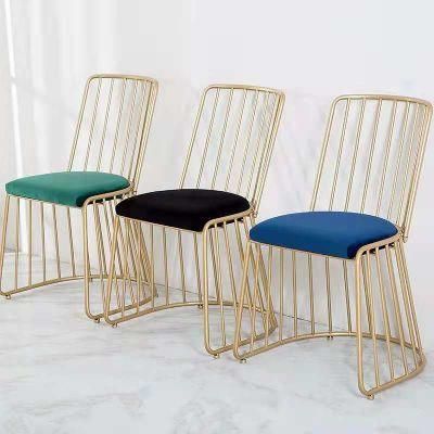 Industrial Stainless Steel Dining Restaurant Coffee Metal Wire Chair