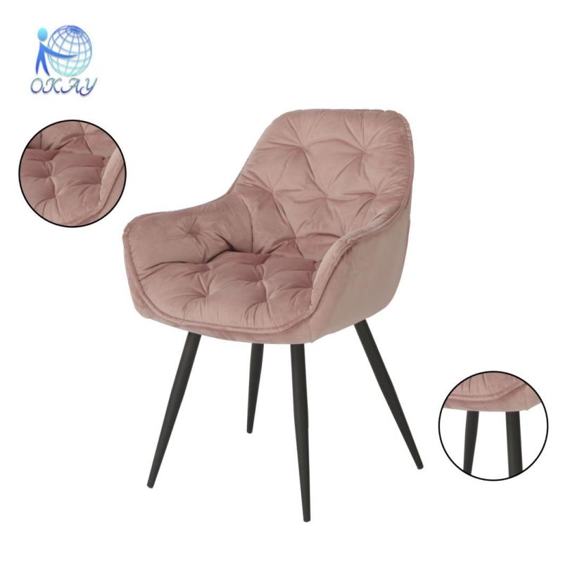 Dining Chair Wholesale Gold Luxury Nordic Cheap Indoor Home Furniture Room Restaurant Dining Leather Velvet Modern Dining Chair