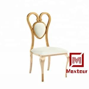 Chairs Wedding Event Stainless Steel Chair White PU Dining Room