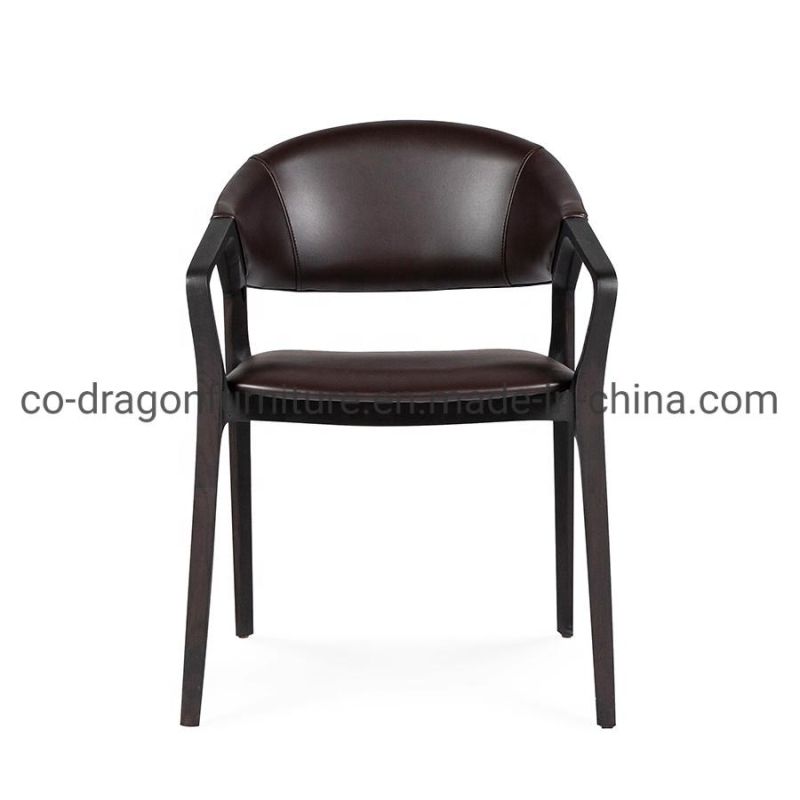 2022 Fashion Wooden Dining Chair with Leather for Home Furniture