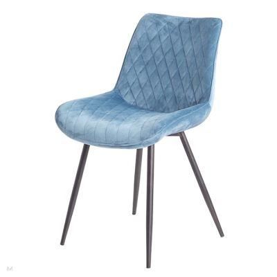 Made in China Wholesale Online Chaise Scandinave Upholstery Lounge Chaises Salle a Manger Blue Dining Chair Luxury Velvet