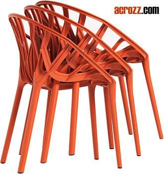 Outdoor Garden Plastic Stackable Furniture Vegetal Chair