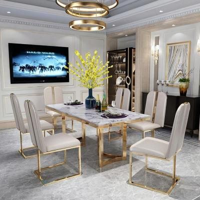 Factory Wholesale Custom Dinner Furniture Luxury Dining Table