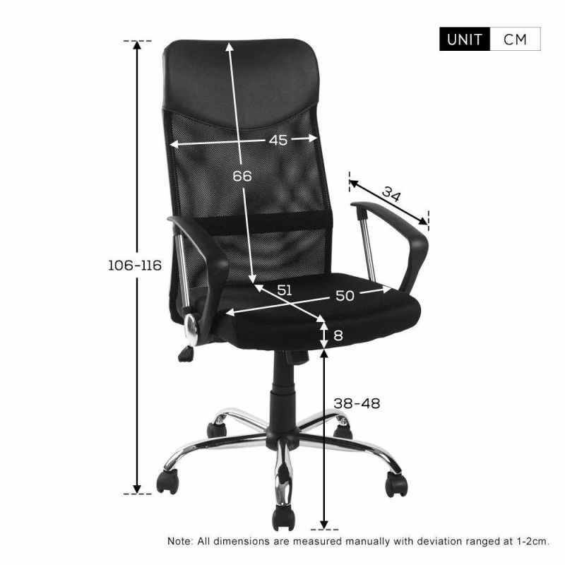 Hot Sale on Line Swivel Chair Price Black MID-Back Mesh Office Chair Computer Desk Chair