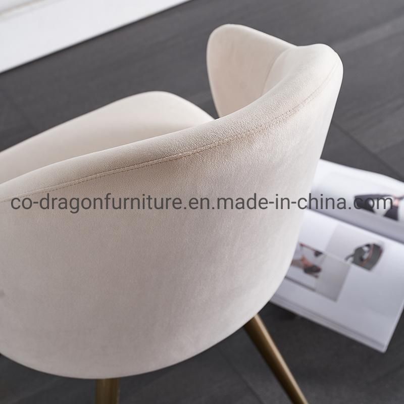 Luxury Fabric Dining Chair with Metal Legs for Dining Furniture