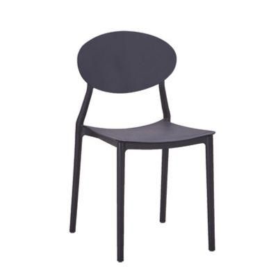 New Design Stackable Bulk Armless Restaurant Durable Full Plastic Cafe Chair