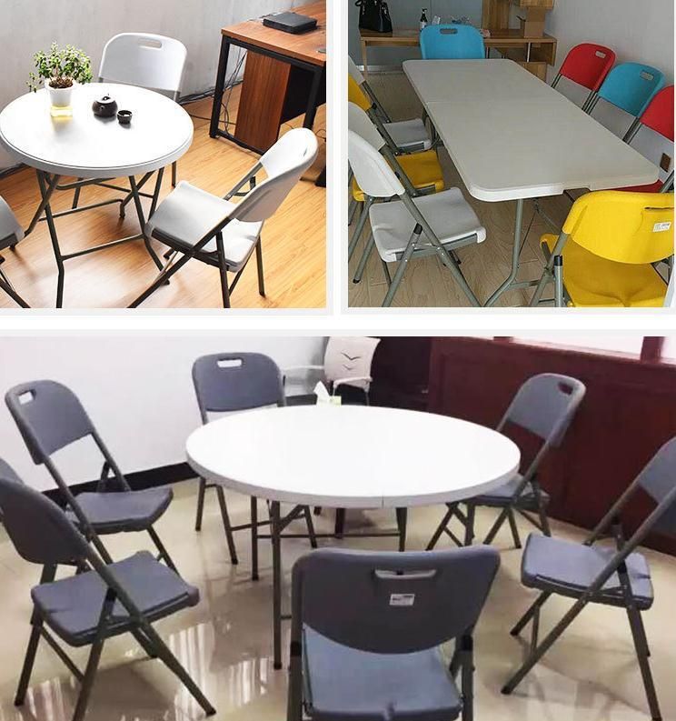 Plastic Frame Round Used Banquet Outdoor Hotel Dining Table