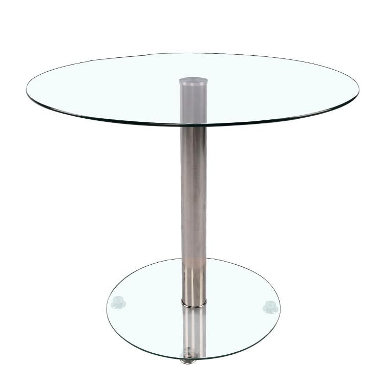 China Wholesale Home Furniture Dining Room Set Glass Round Modern Style Dining Table