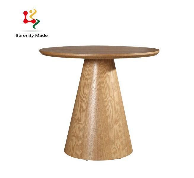 High-End Commercial Bar Furniture Round Wooden Frame Bar Table