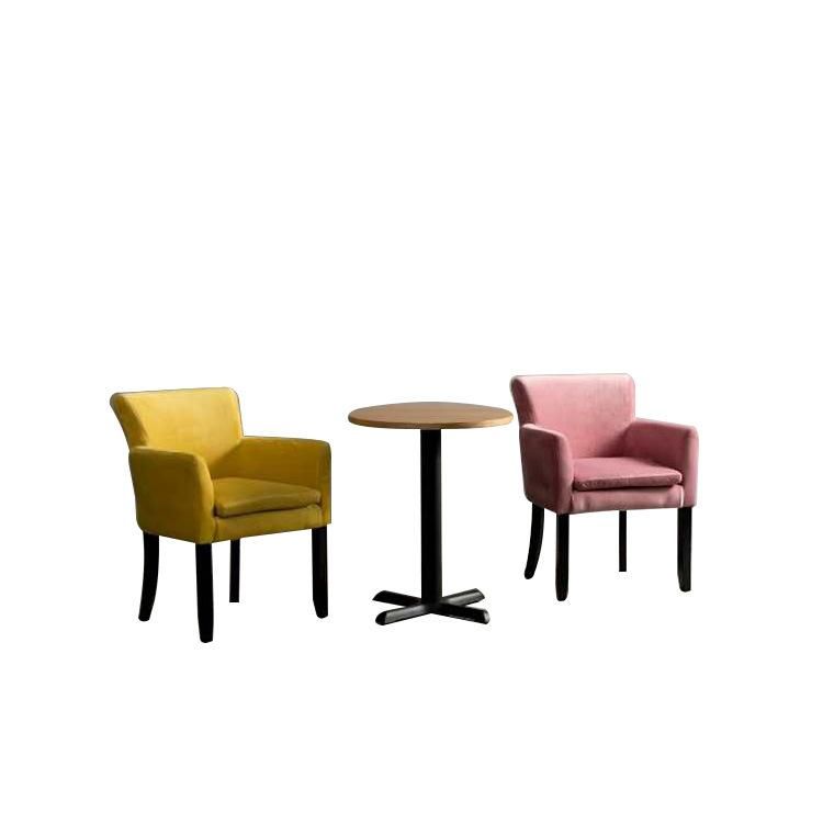 Kvj-Ec07 Cheap Hotel Restaurant Velvet Colorful Armchair