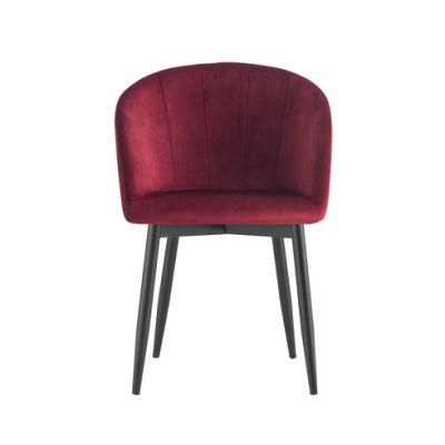 Italian Design Home/ Commercial Furniture Fabric Restaurant Velvet Dining Chairs