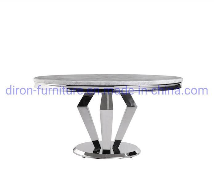 Living Room Furniture Modern Design Marble Dining Table Round