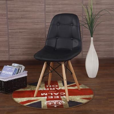 Black Wood Legs Modern Fabric Dining Chairs Muebles De Comedor