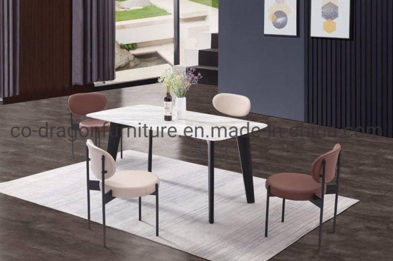 Modern Furniture 6 Seats Rectangle Dining Table for Home Furniture