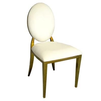 Stainless Steel Metal Frame Hotel Dining Velvet Cushion Event Golden Metal Wedding Dining Chair