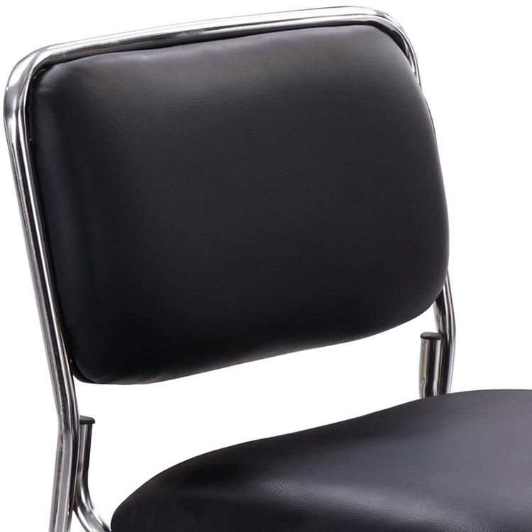 Bow Computer Chair Metal Frame PU Office Chairs