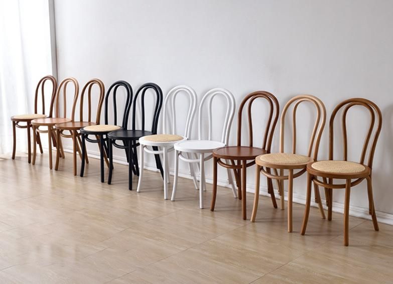 China Wholesale Diningroom/Outdoor Furniture Stackable Solid Beech Wood Chair Thonet Chairs Wedding/Party Rental/Event /Restaurant Rattan Dining Chair