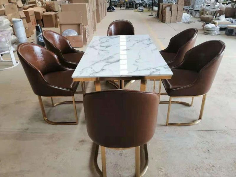 Most Popular Furniture Set Dining Marble Dining Set Dining Table