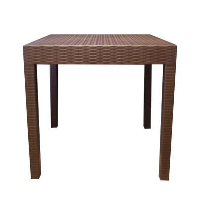 Custom Wholesale Restaurant Table Square Plastic Leg Dining Sets