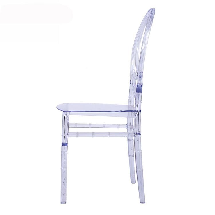 New Fashion Plastic Dining Chair Restaurant Commercial Outdoor Cafe Table and Chairs Acrylic Chair Wedding Transparent