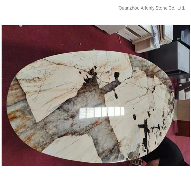 Brazil Natural Patagonia Granite Quartzite Table Tops for Hotel Furniture Design