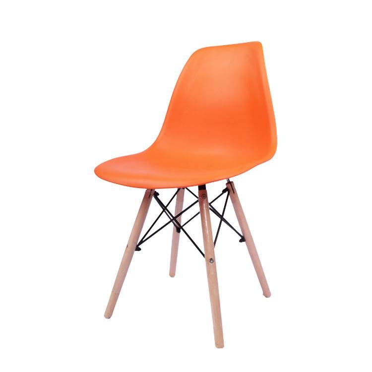 Wholesale Modern Home Furmiture Wooden Legs Plastic Dining Chairs