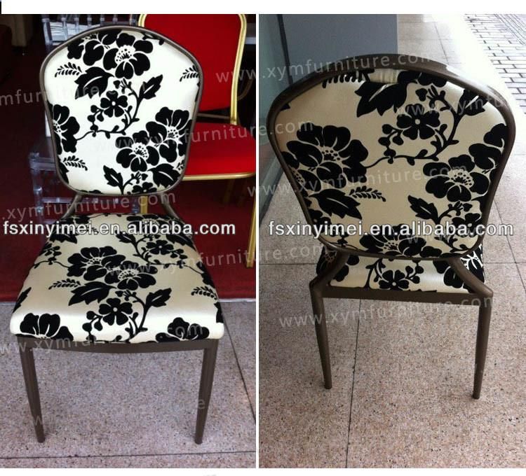 Fancy Elegant Star Hotel Resturant Metal Timber Look Chair (XYM-H22)