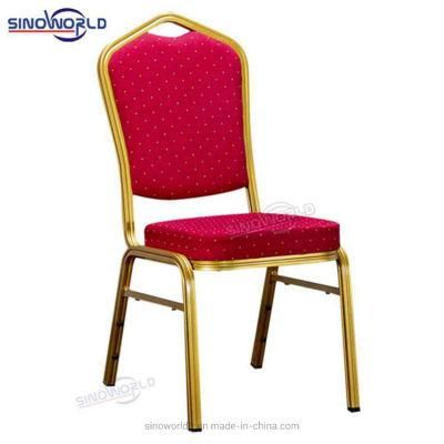 Stacking Aluminum Iron Metal Restaurant Dining Wedding Hotel Banquet Chair