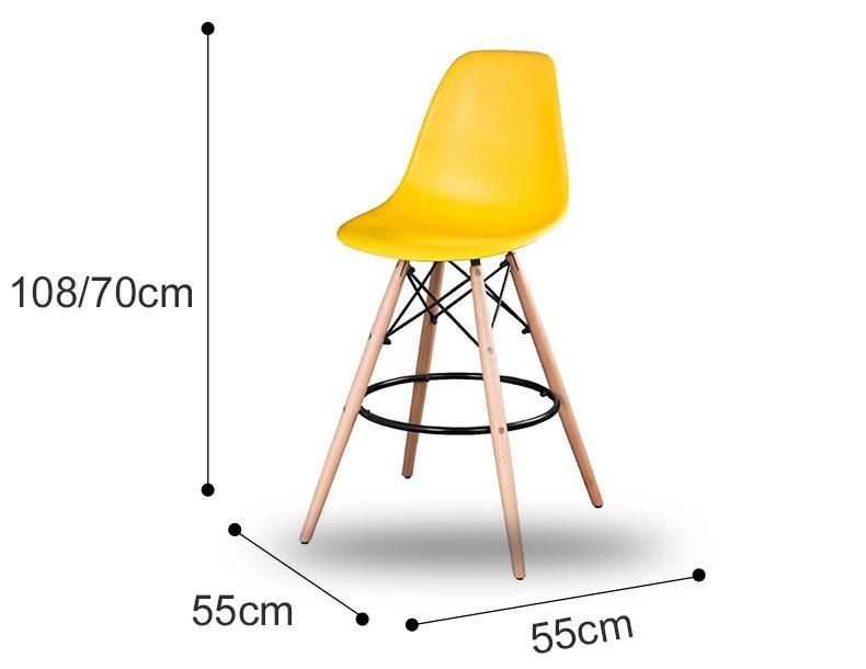 Modern Simple Design Style Bar Dining Plastic PP Chair