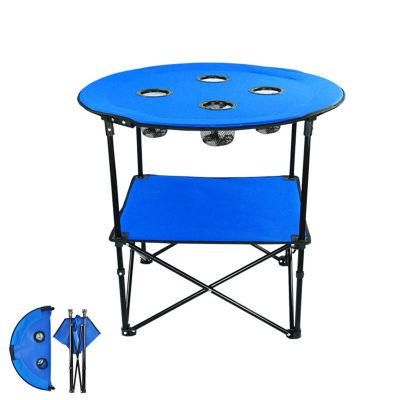 Portable Outdoor Set Ultra-Light Folding Table Camping Multi-Function Camping Car Self-Driving Tour Folding Round Table Wyz15589