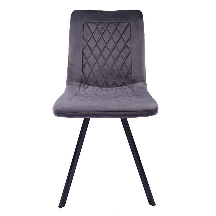 Wholesale Modern Colorful Cushion Iron Leg Dining Furniture Metal Chair for Restaurant Hotel Wedding