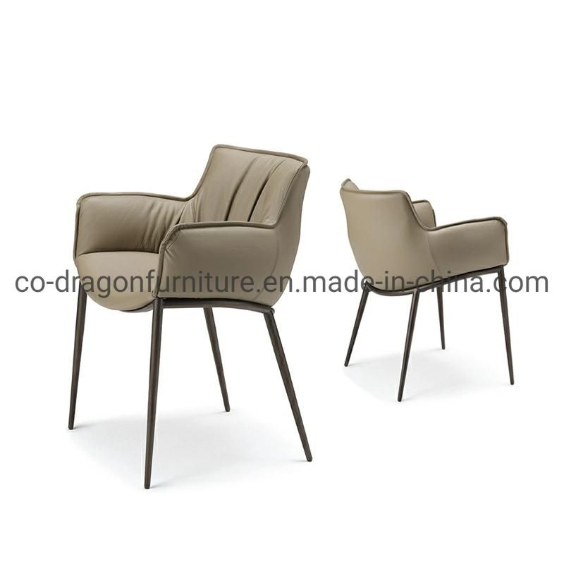 Hot Sale Metal Dining Chair with Arm for Dining Furniture