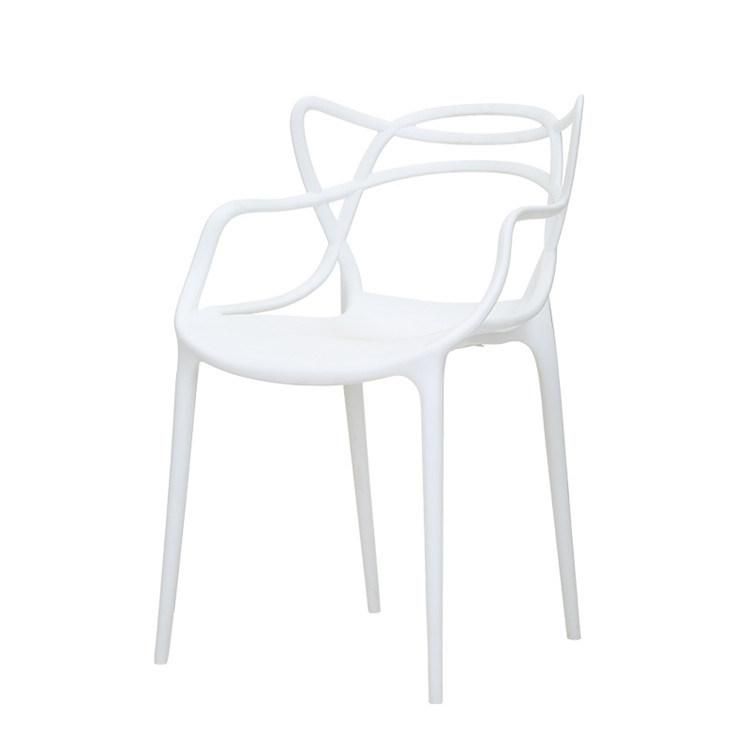 Classic Modern Web PP Plastic Stacking Outdoor Garden Chair and Indoor Durable Dining Chair