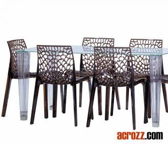 Outdoor Patio Plastic Banquet Furniture Stackable Gruvyer Chair