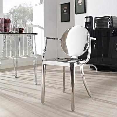 China Classic Chrome Steel Kong Ghost Chair