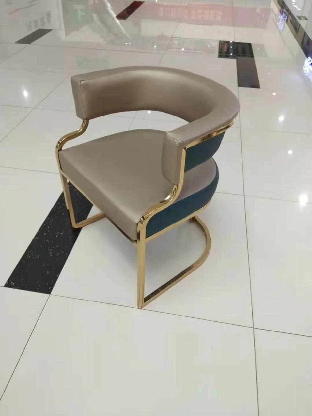 Unique Dining Chair with Laser Cutting Behind Upholstered Velvet Dining Chair for Restaurant