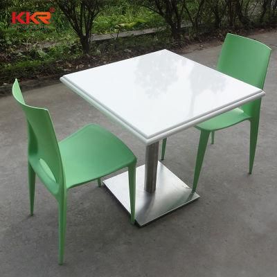 White Dining Table Acrlicy Solid Surface Table Tops