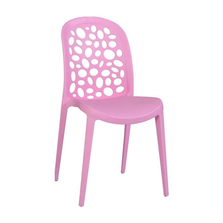 New Product Modern Dining Chairs Cheap Stackable Plastic Living Room Furniture Colorful