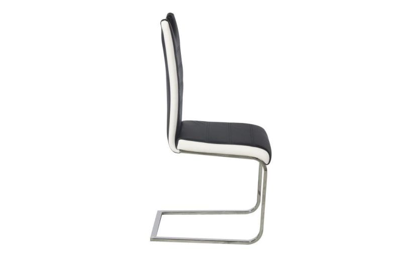 2021 Wholesale Hotel Luxury Metal Leg PU PVC Dining Chair for Dining Room