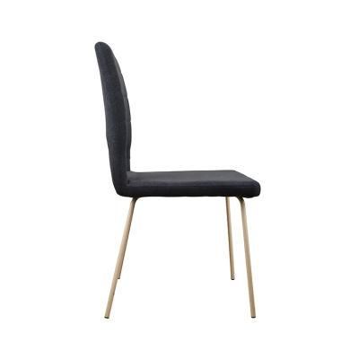 Wholesale Home Furniture Hotel Luxury Metal Frame Velvet Fabric Dining Chair for Dining Room