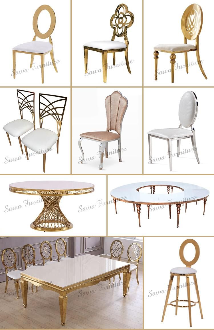 Wonderful Design Metal Gold Wedding Banquet Event Hotel Restaurant Chairs