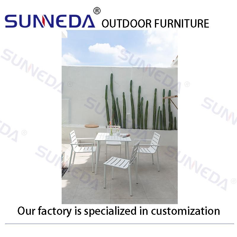 Outdoor Furniture Garden Sets Dining Patio Sun Aluminum Chair with Table