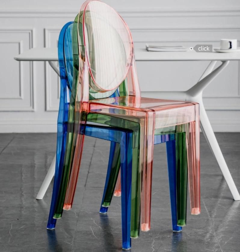 Prime Quality Plastic Clear PC Wedding Gosht Dining Chair