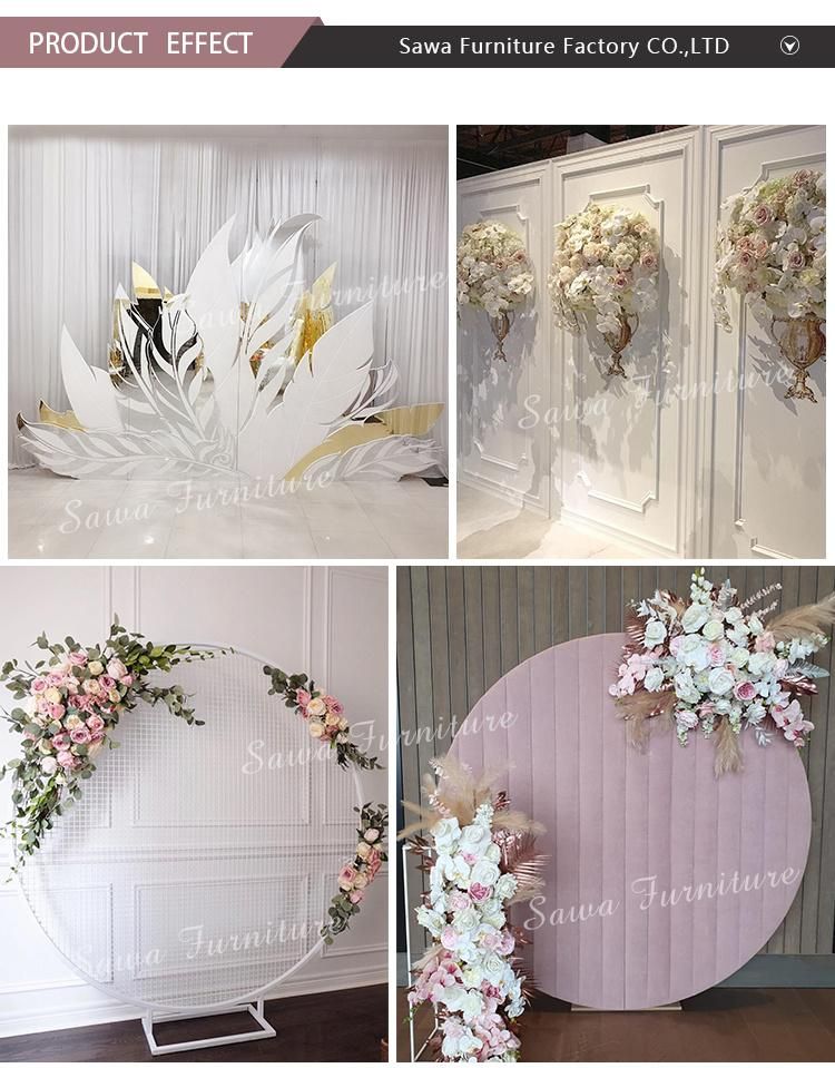 Wholesale Plinth Round Backdrop Wedding with Flowers Event Party Decoration