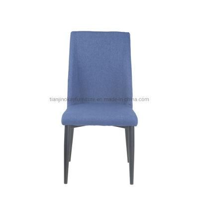 Modern Style Restaurant Hotel Velvet Fabric Many Color Metal Legs Dining Room Chairs